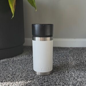 YETI White and Black Insulated Bottle